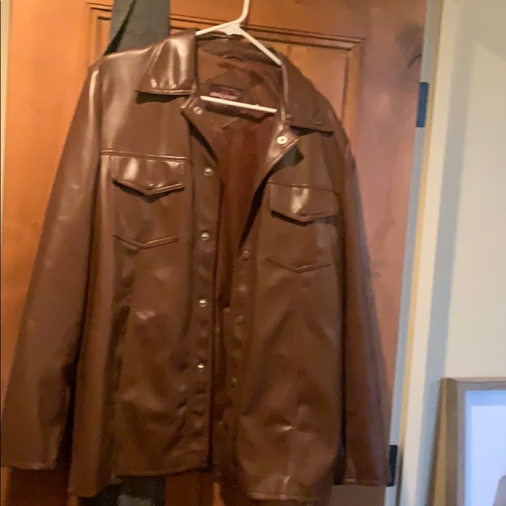 Vintage fake leather jacket.